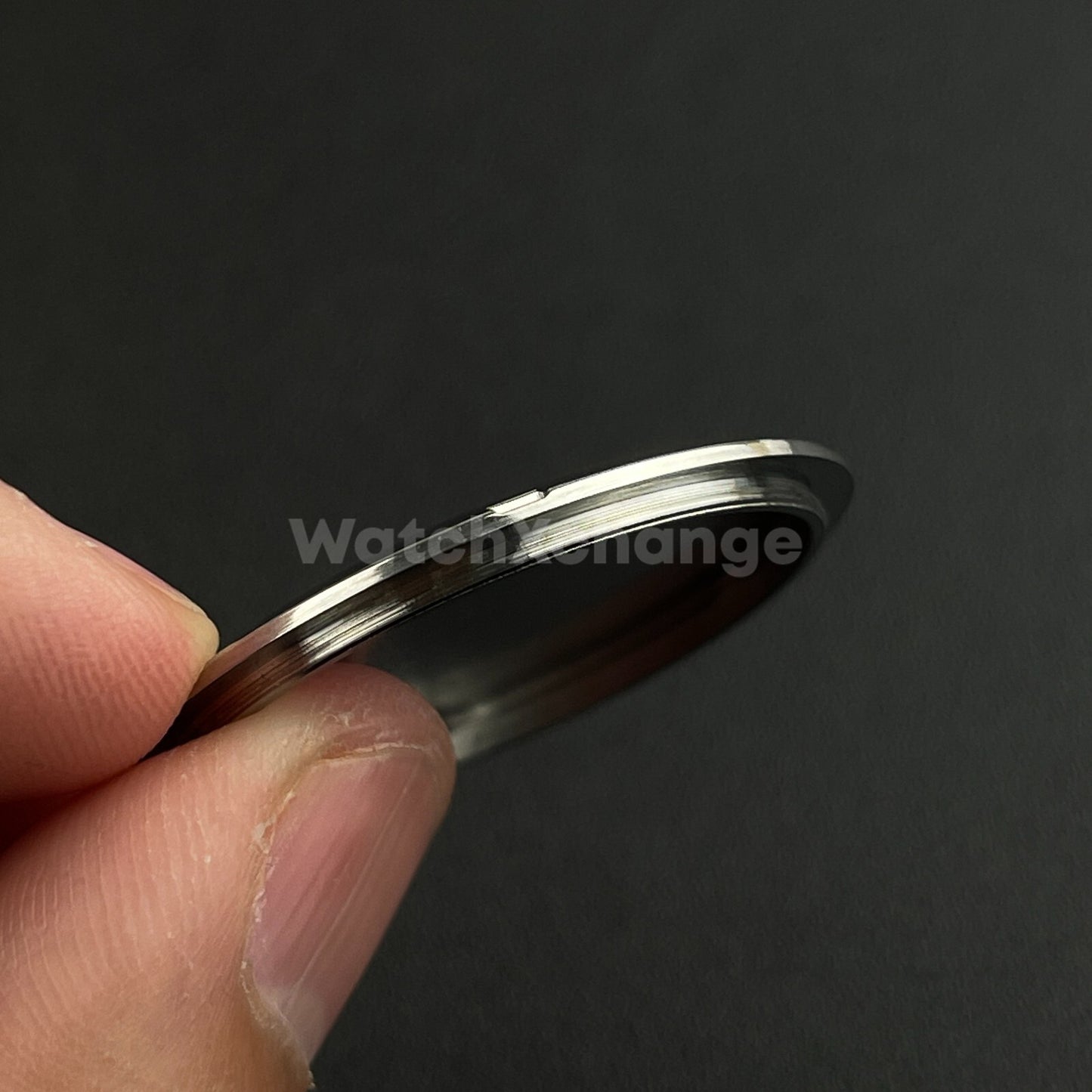 37.2mm Silver Stainless Steel Watch Caseback for Seiko VK63 Cases