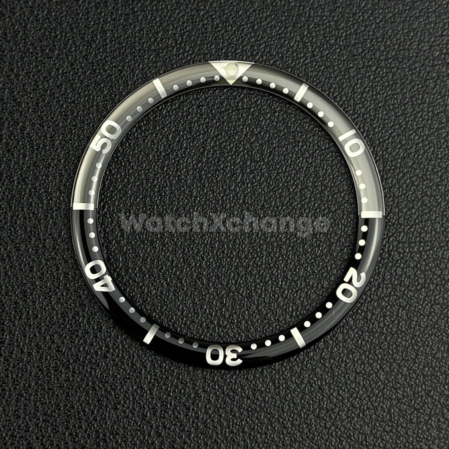 Black & Grey 38mm Flat Resin Bezel Insert For Divers Watch Seiko Mod SKX SRPD