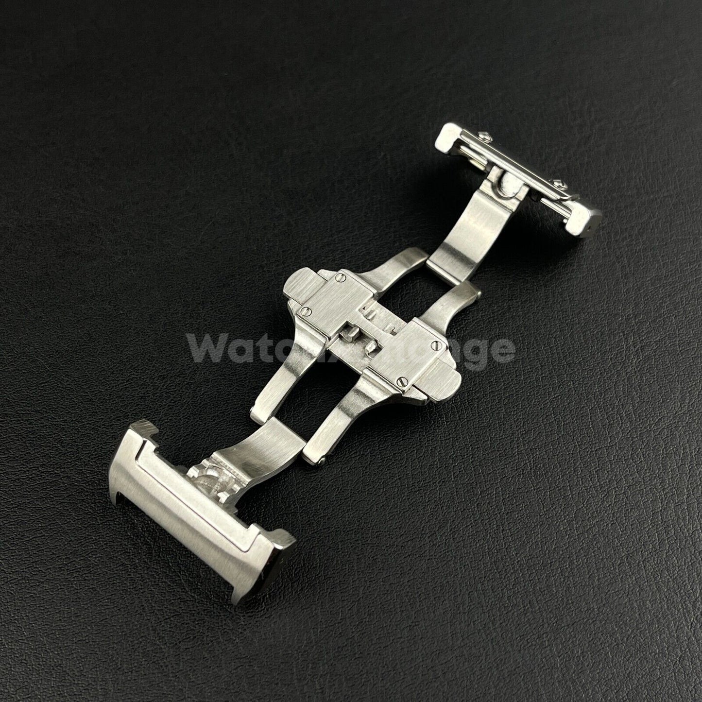 Silver 18 21mm Stainless Steel Deployment Buckle/Clasp fit CARTIER SANTOS watch