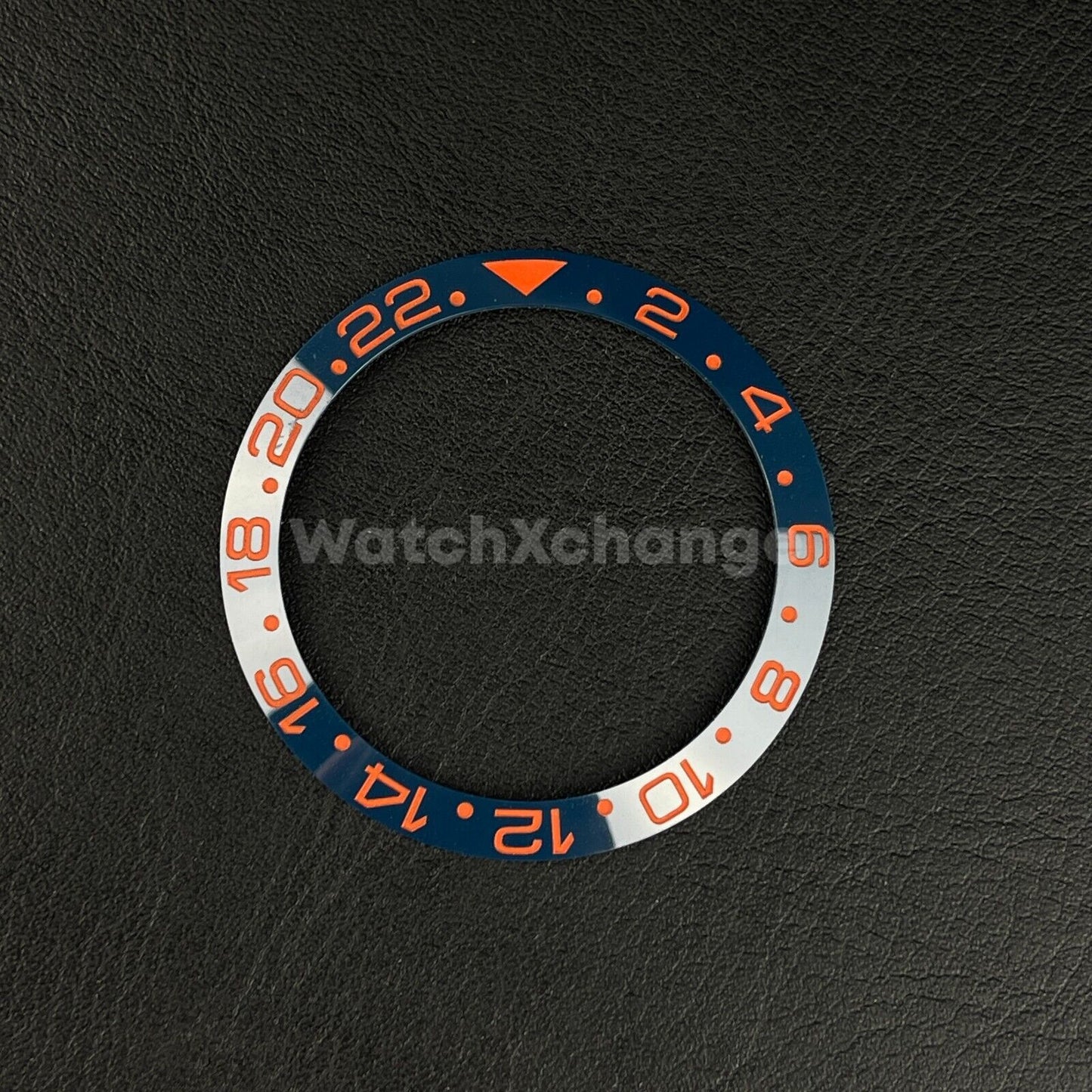 38mm Ceramic Bezel insert Dark Blue Red For Rolex Seiko SKX SRPD