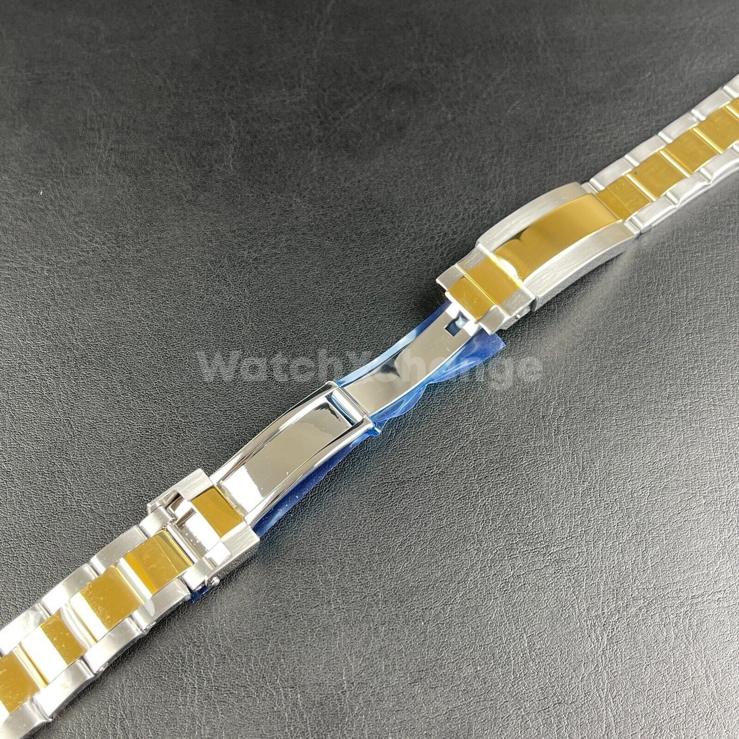 Silver Gold Watch Strap Band Replacement fit Rolex Submariner, Daytona, GMT 20mm