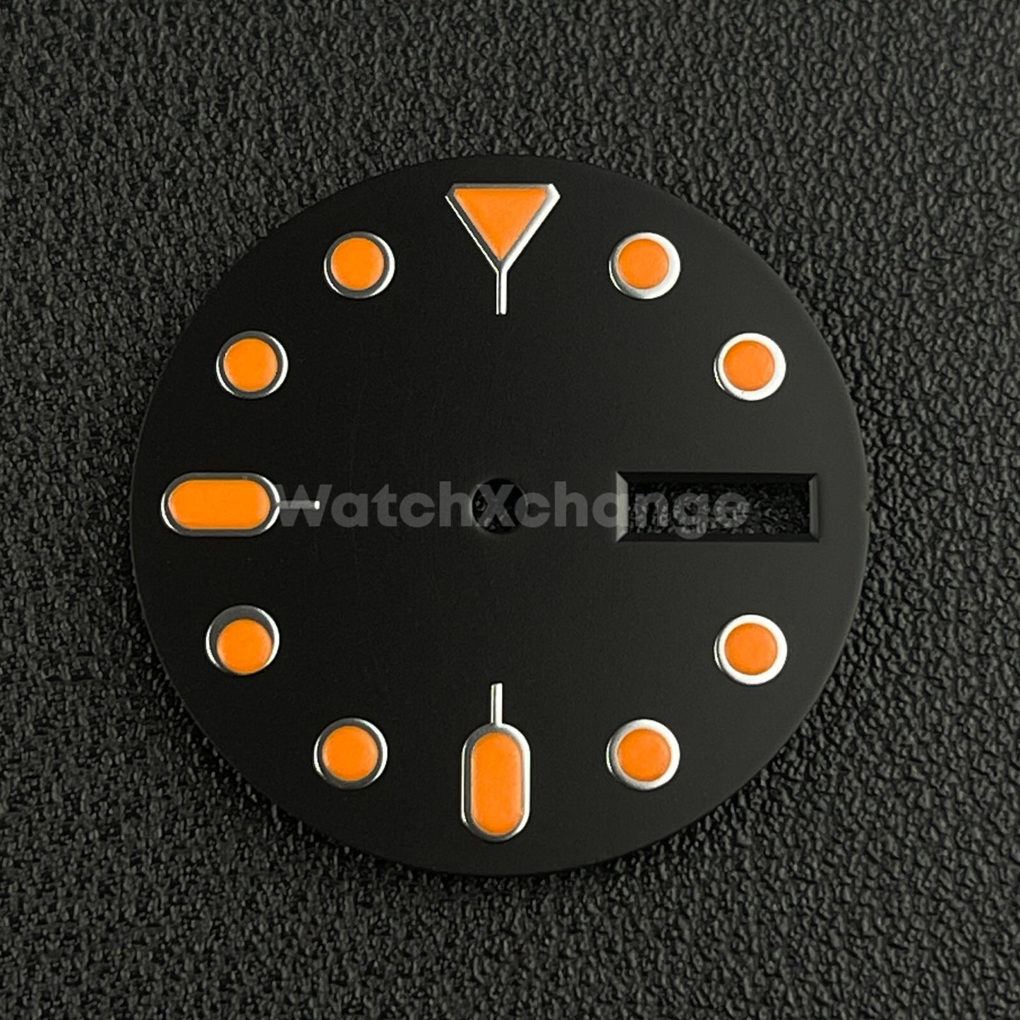 28.5mm Black & Orange Watch Dial Face for SEIKO NH36 Movement