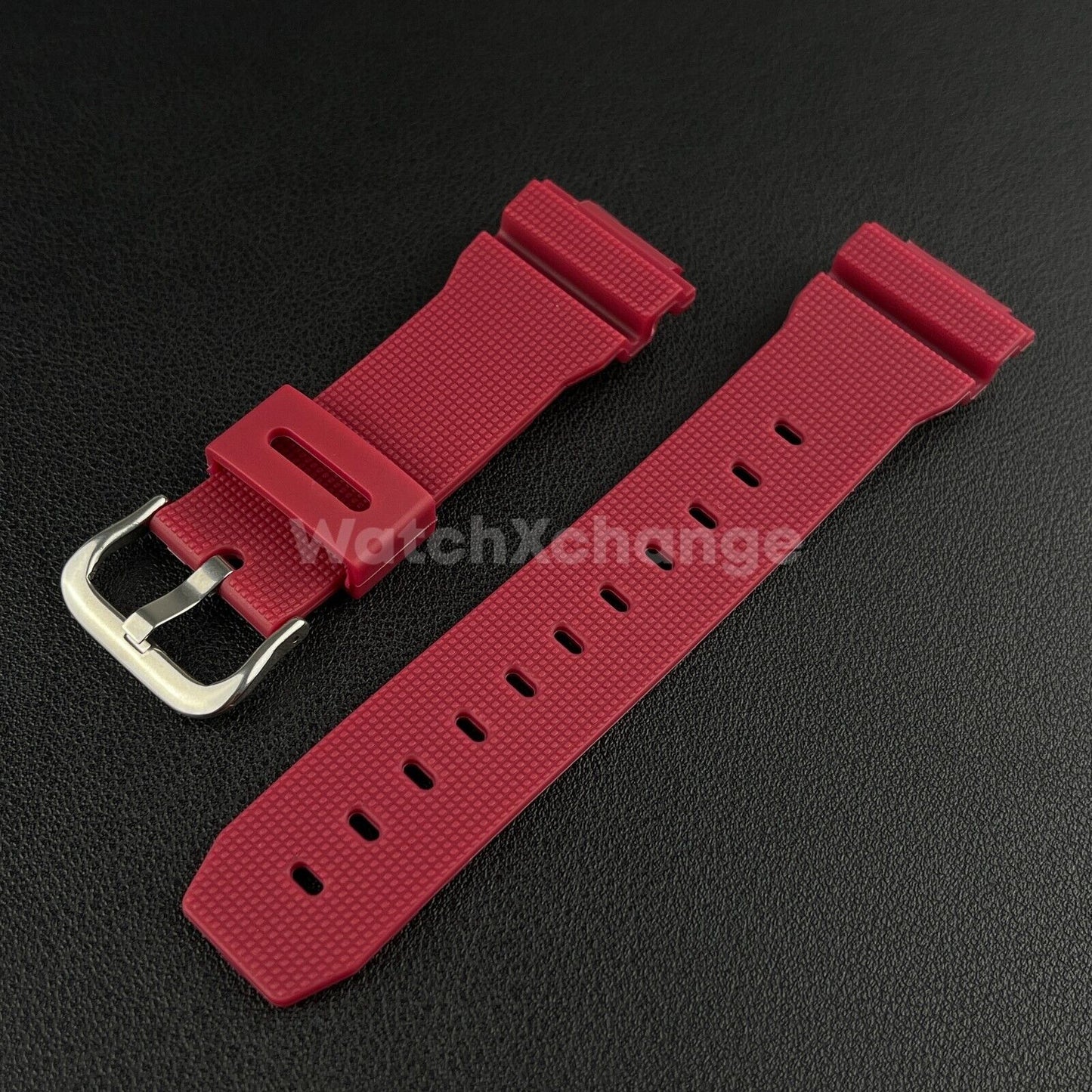 Red Watch Strap For G-SHOCK Replacement Rubber Band CASIO GM-2100 GA2100 16mm