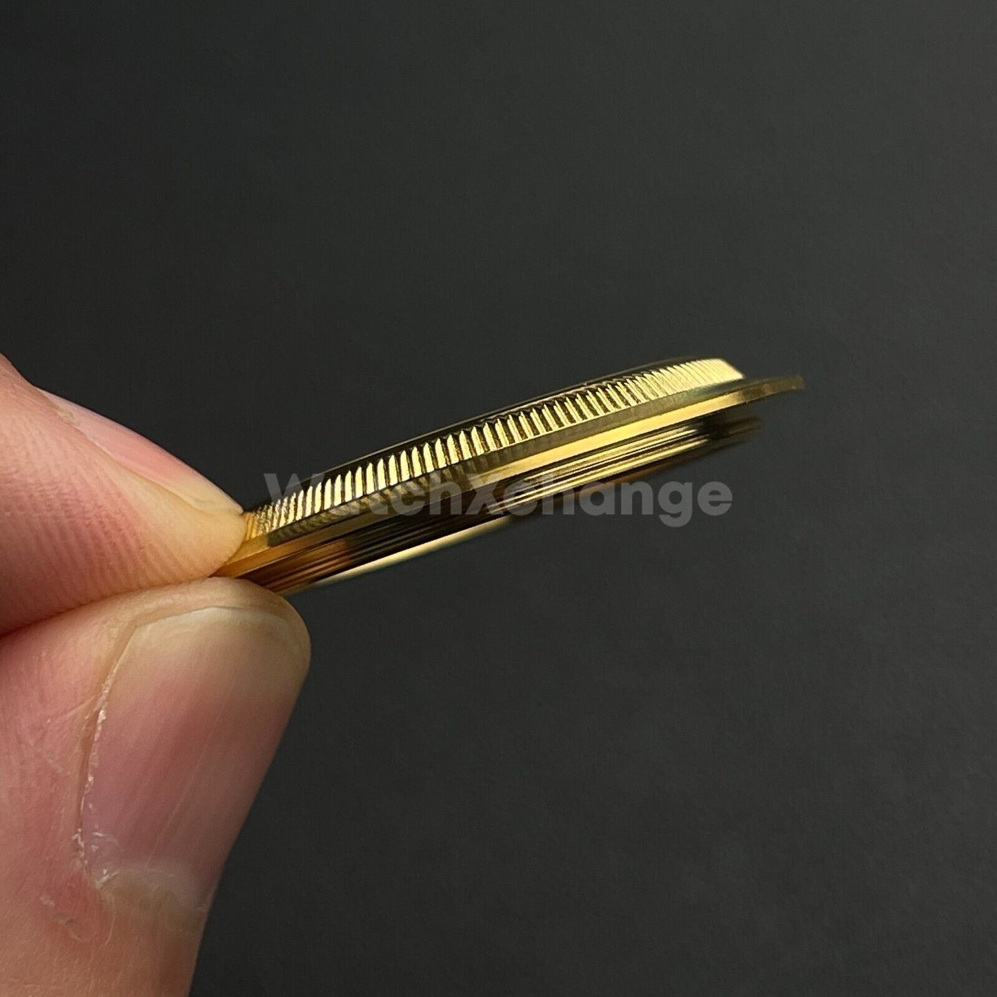 Gold Watch Back Cover 35.5mm for NH35 40MM SUB/Yacht /39.5MM Retro Case