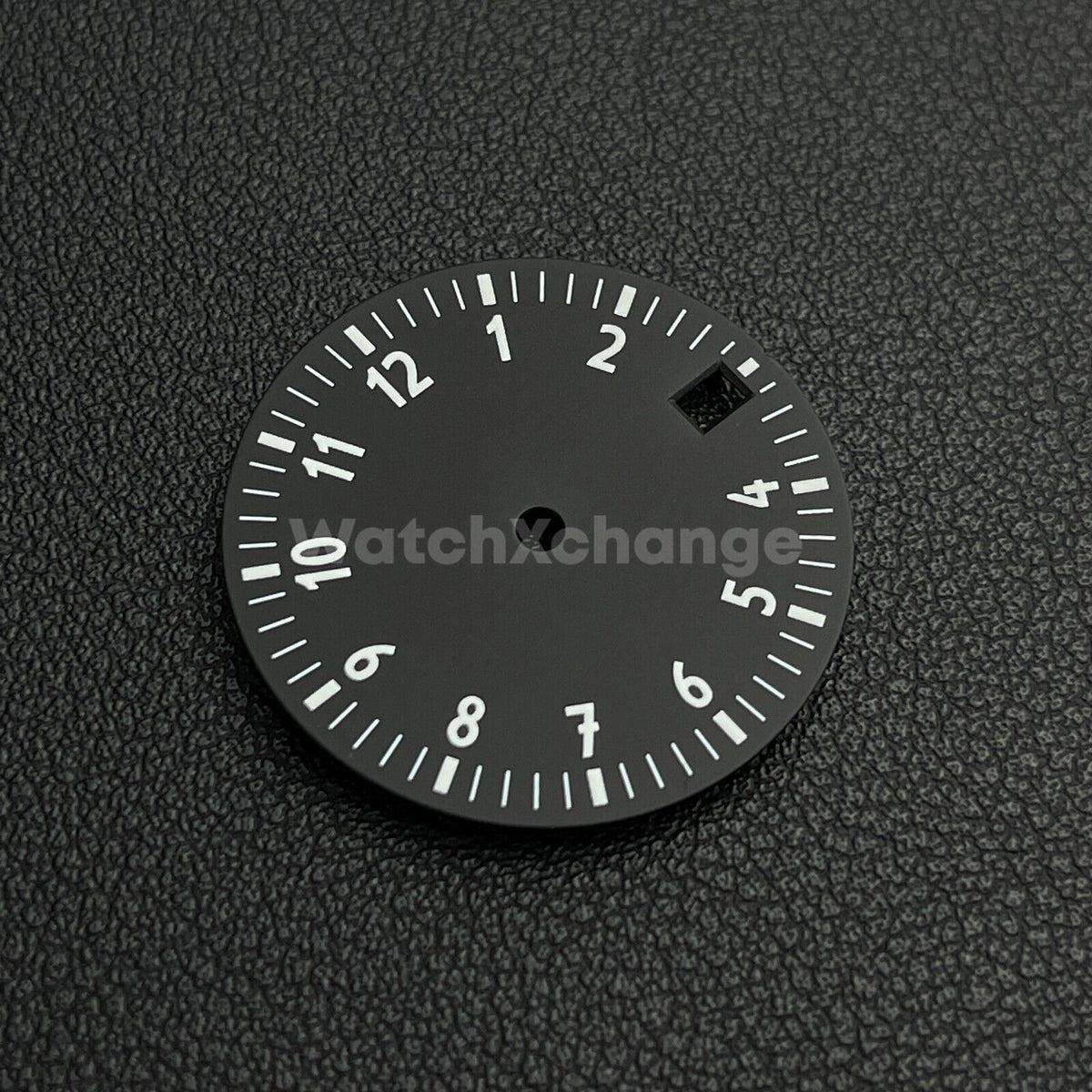 28.5mm Black & White Watch Dial for NH35/NH36/4R Movements
