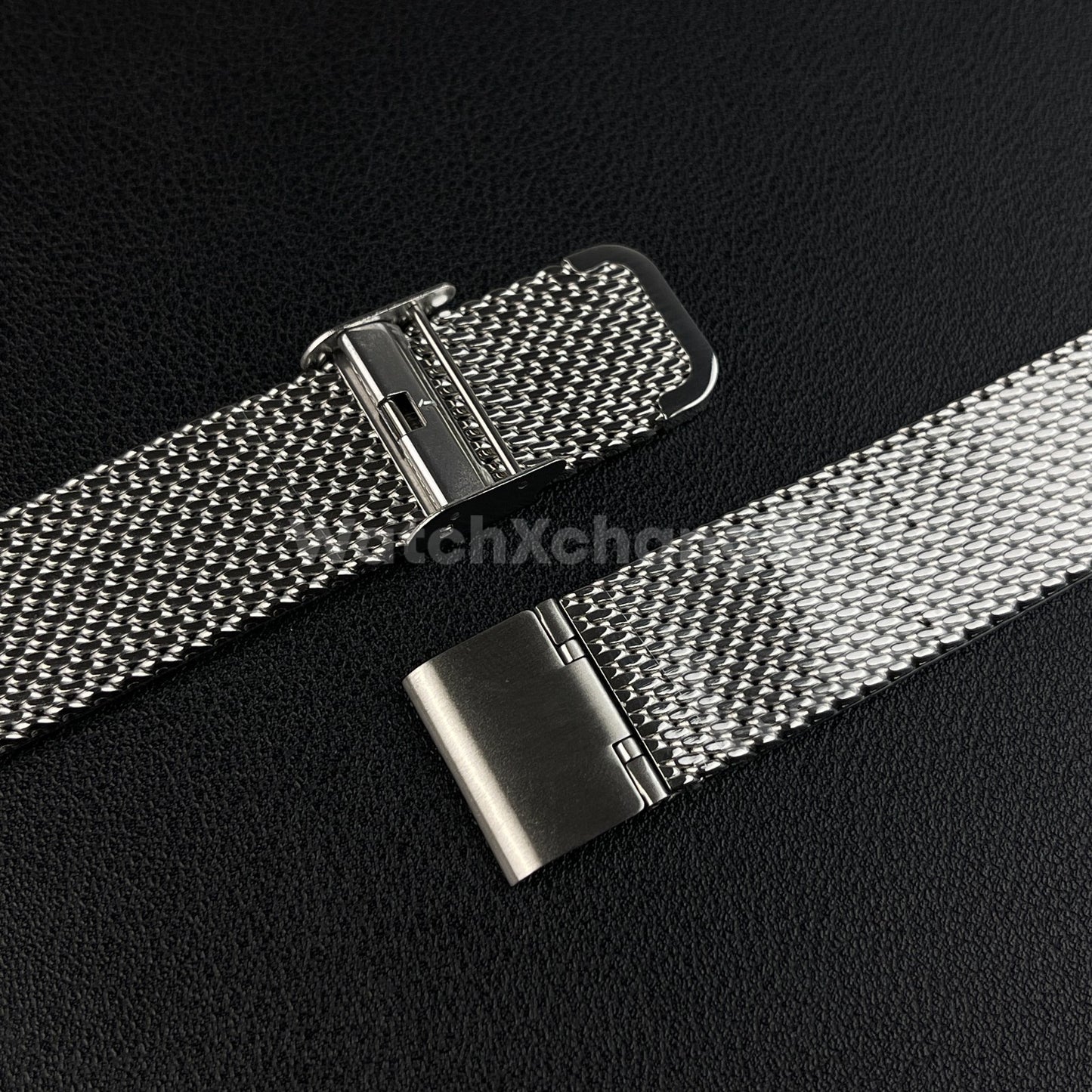 Silver Milanese Mesh Watch Strap Band Stainless Metal Quick Release 18mm - 24mm