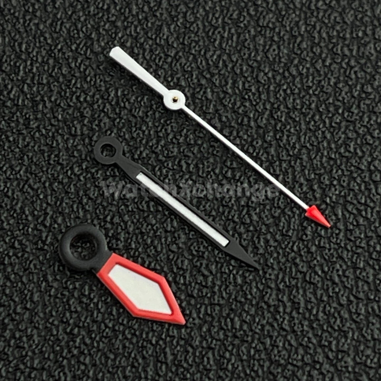 Black Red & White Watch Hands For SEIKO NH35 NH36 Movements Triangle Arrow End
