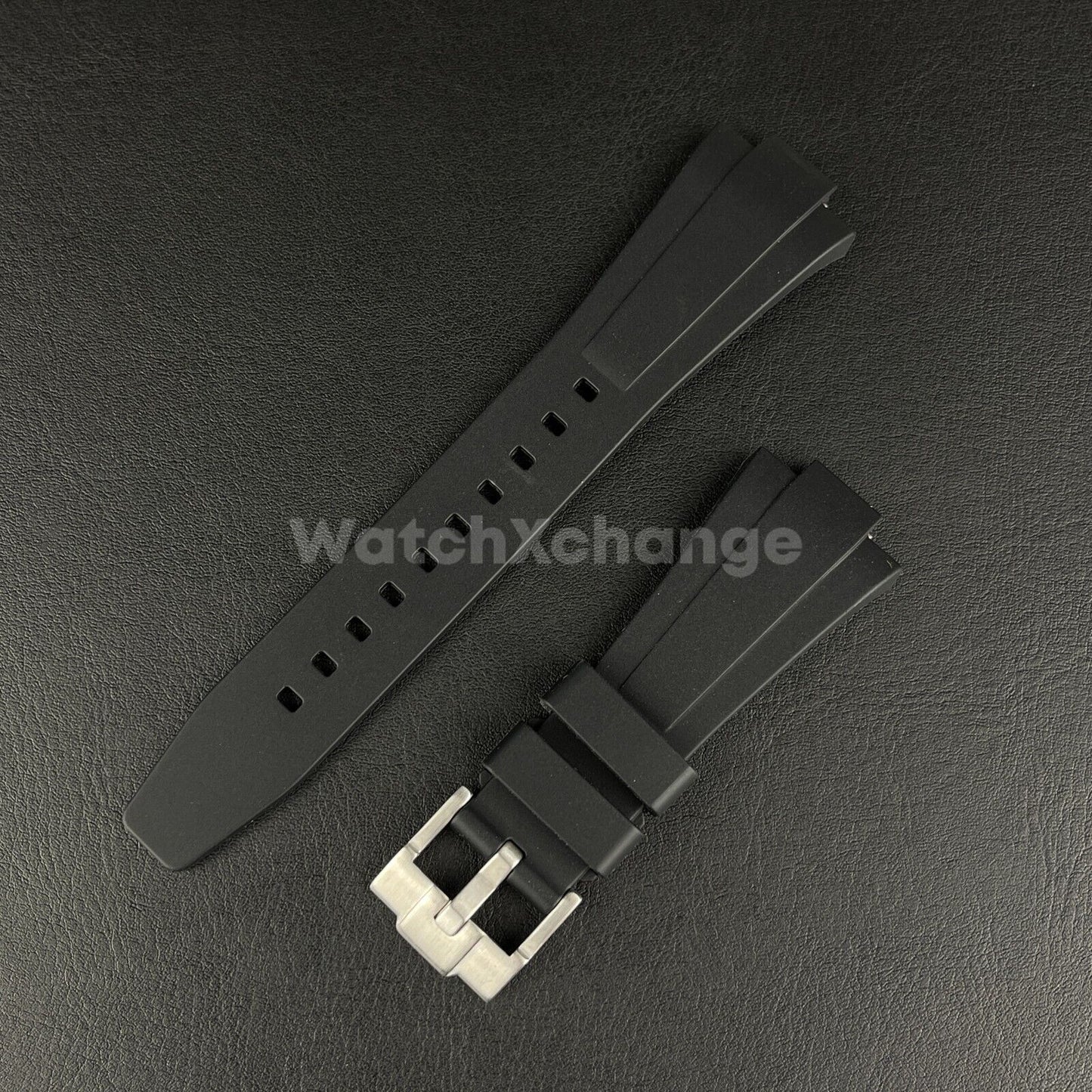 Black Tissot PRX Rubber Strap Tapered 11mm For 35mm Watch Premium Quality