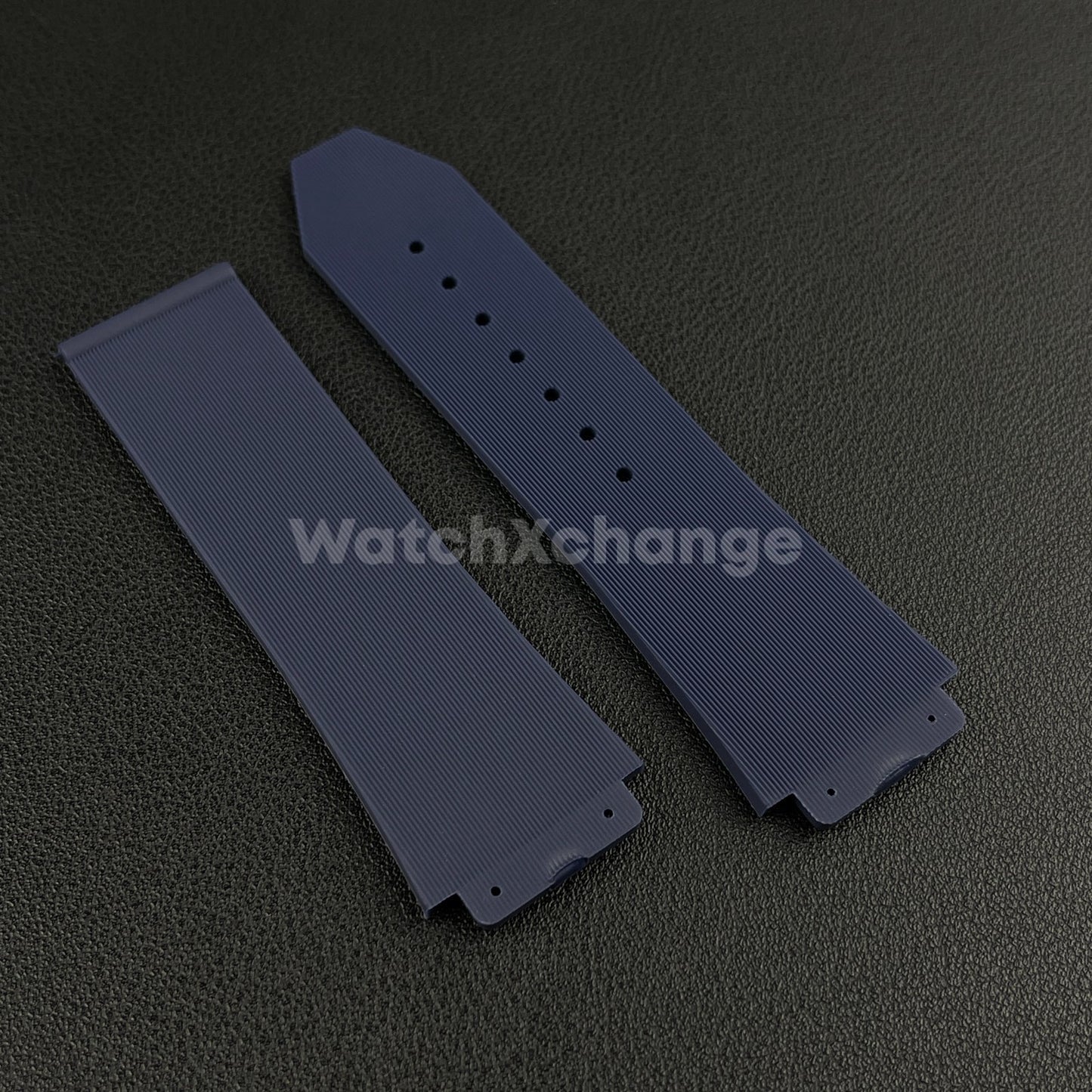 Blue Rubber Silicone Watch Strap Waterproof Band 26*19mm Fit HUBLOT BIG BANG