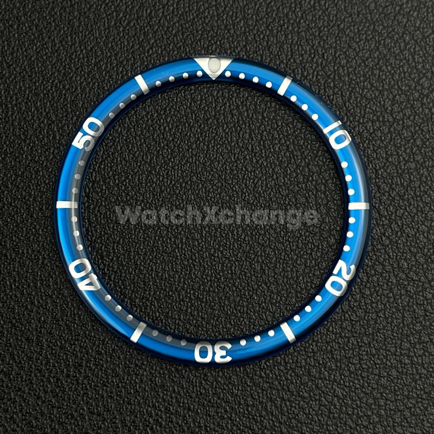Blue & Silver 38mm Flat Resin Bezel Insert For Divers Watch Seiko Mod SKX SRPD