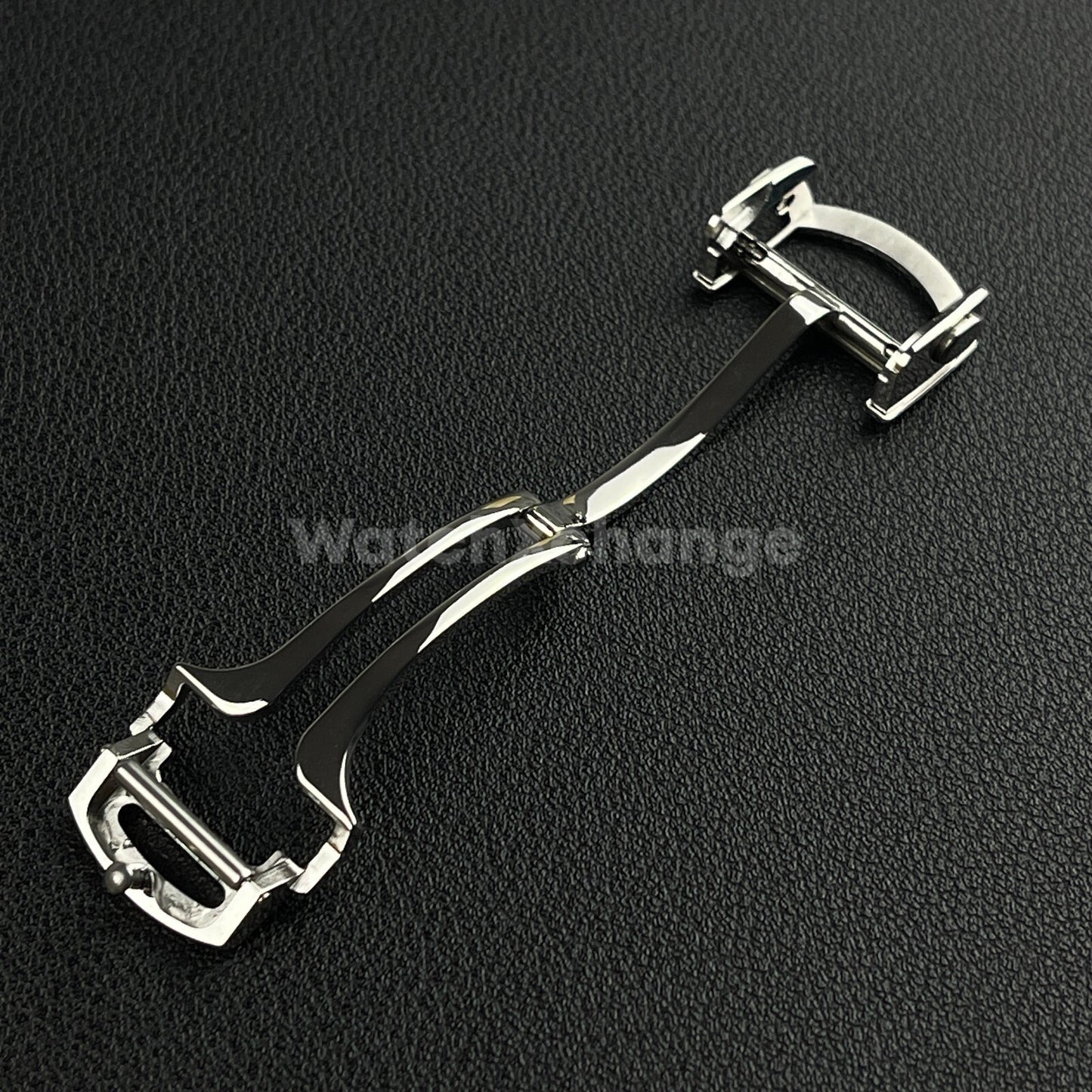 Silver Deployment Watch Clasp For Cartier Watch Strap Stainless Steel 14mm- 18mm