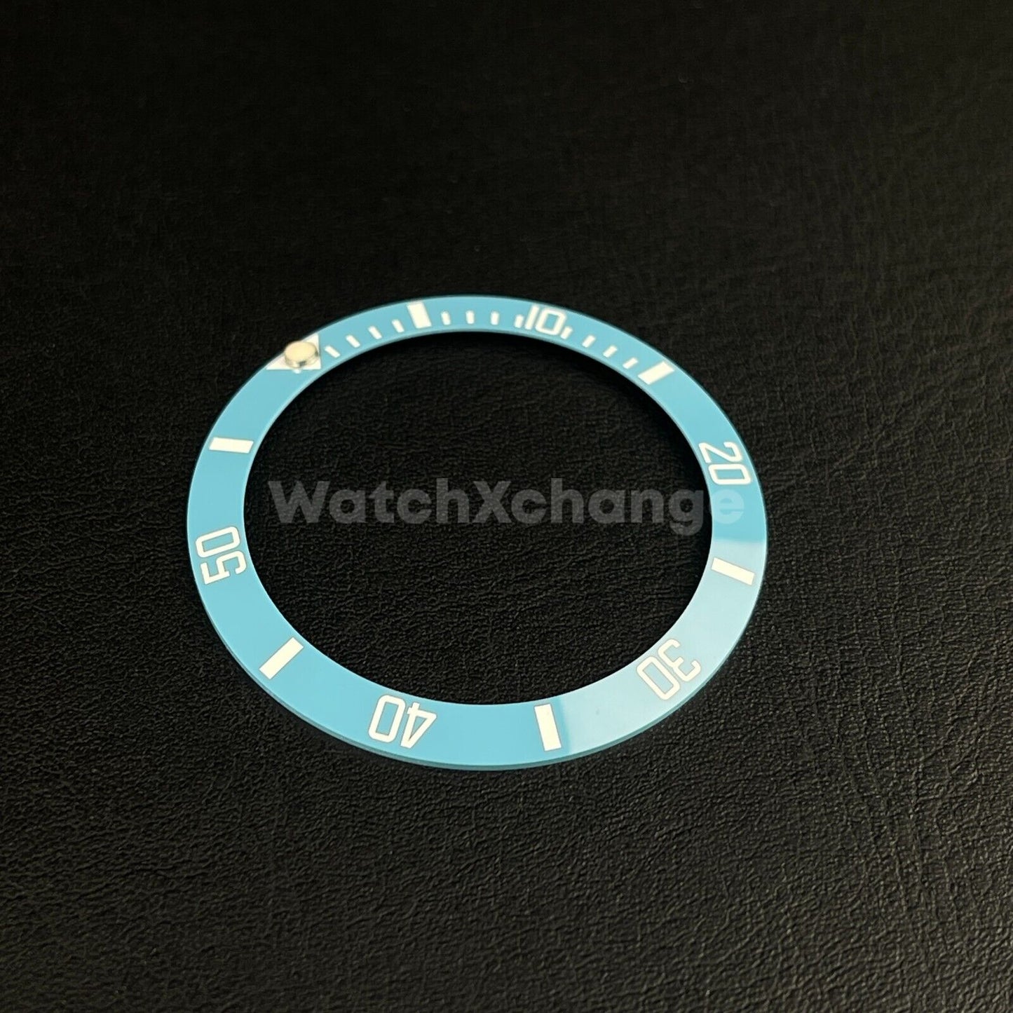 38mm Ceramic Bezel insert Light Sky Blue & White For Rolex Seiko SKX SRPD