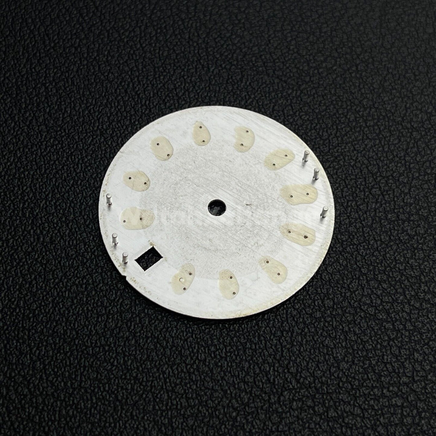 28.5mm Silver Leaf Texture Watch Dial for SEIKO NH35 4R 7S Movement Parts