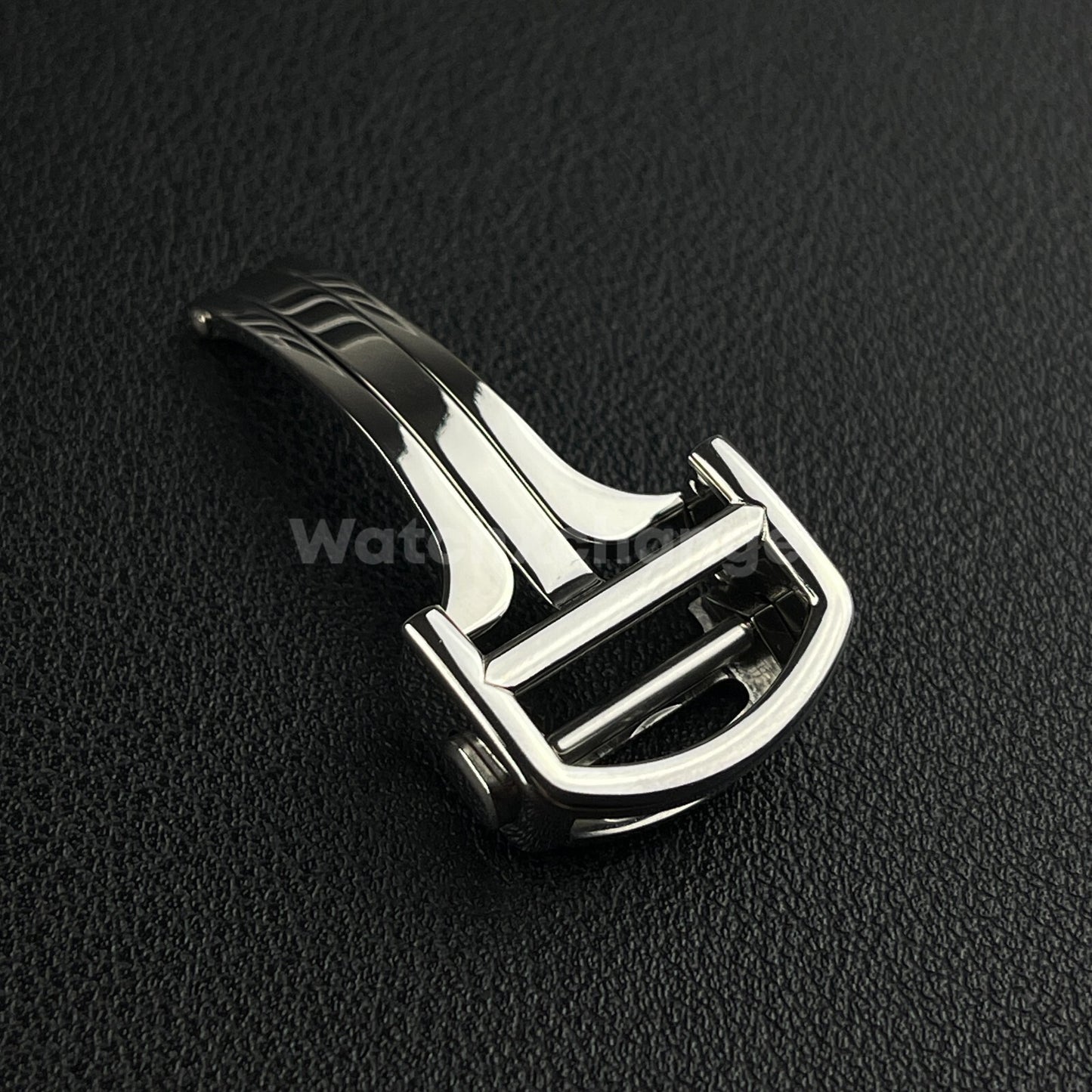 Silver Deployment Watch Clasp For Cartier Watch Strap Stainless Steel 14mm- 18mm