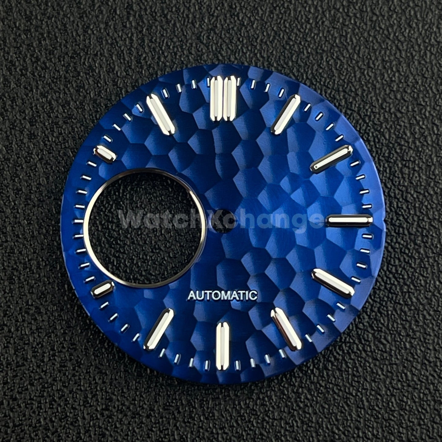 28.5mm Blue Honeycomb Texture Watch Dial Face For Seiko NH38 Movement