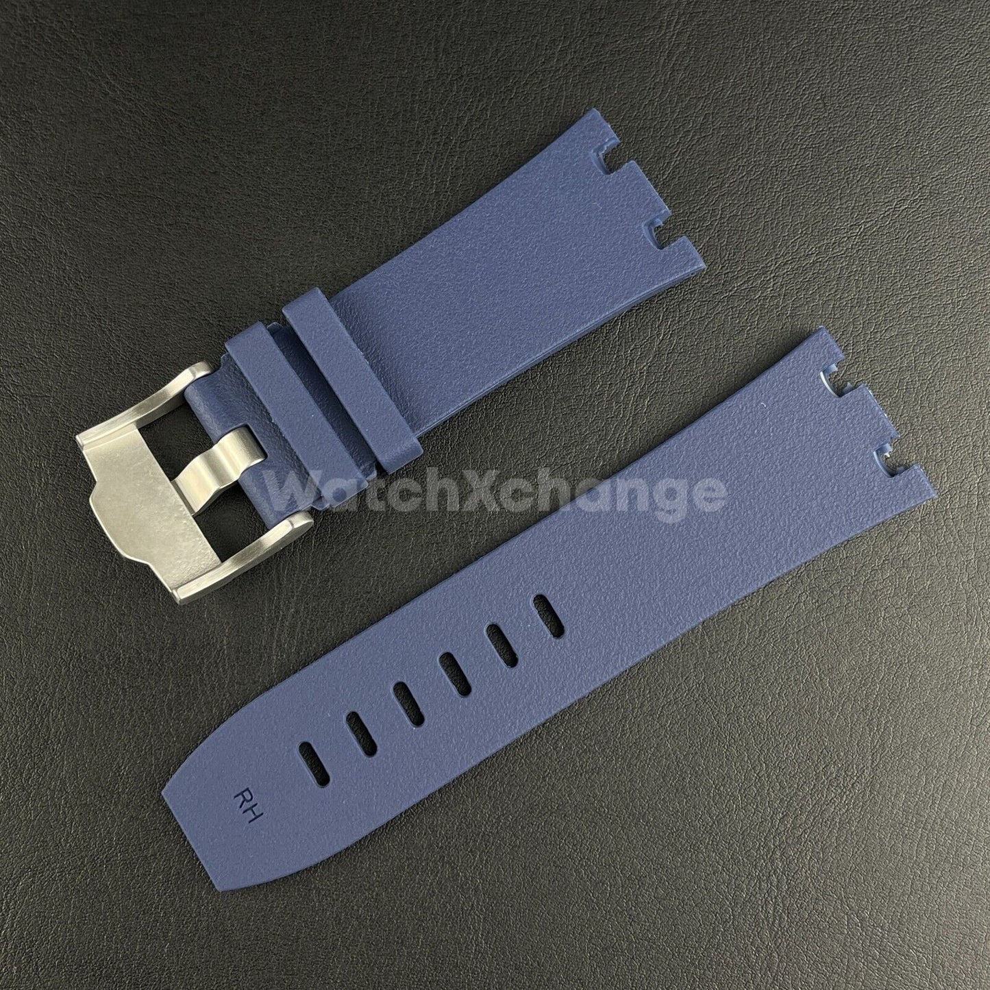 Navy Blue Audemars Piguet AP 28mm Royal Oak Rubber Watch Strap 15710 15703