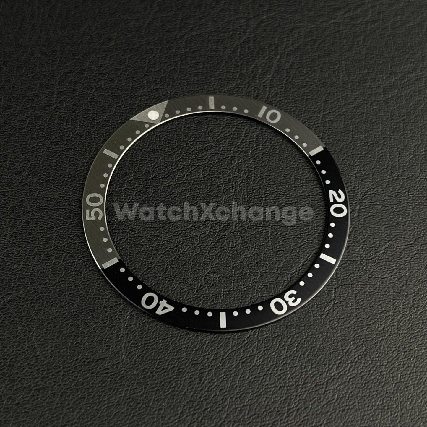 Grey & Black 38mm Flat Aluminium Bezel Insert For Divers Watch Seiko Mod Turtle