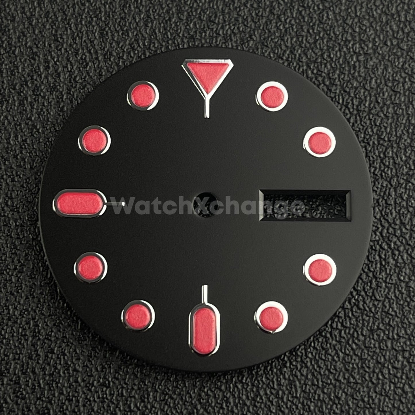 28.5mm Black & Red Watch Dial Face for SEIKO NH36 Movement