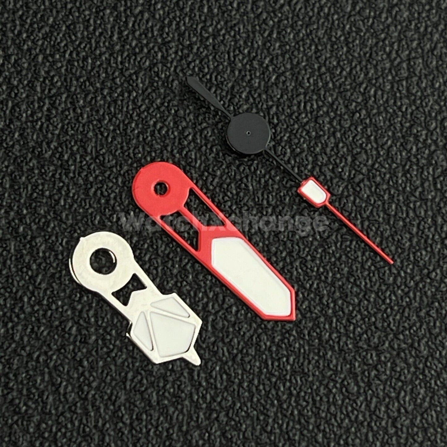 NH35A Watch Hands For SEIKO NH35A/36/4R/7S Movements Luminous Silver & Red