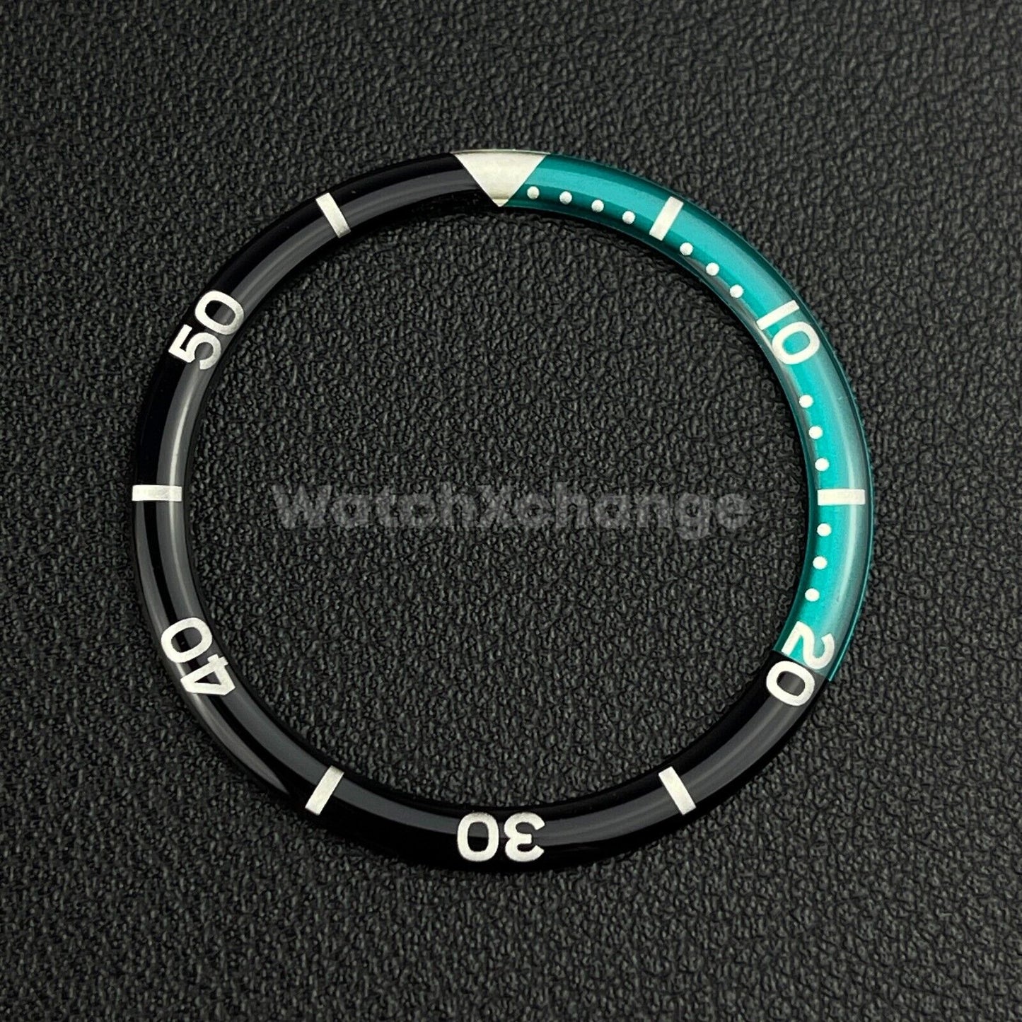 Black & Green 38mm Flat Resin Bezel Insert For Divers Watch Seiko Mod SKX SRPD