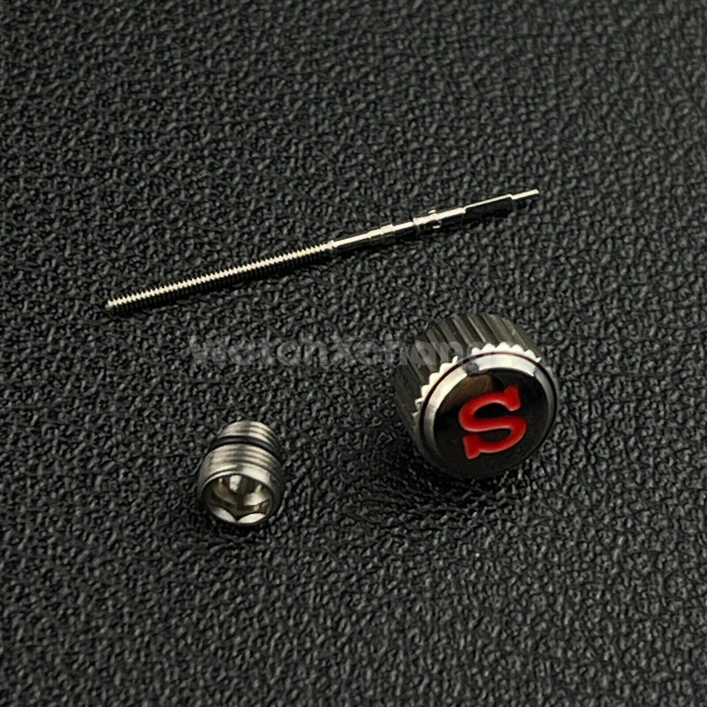 Screw-in Engraved "S" Crown for Seiko SKX007 SKX009 NH35 NH36 SRPD With Stem