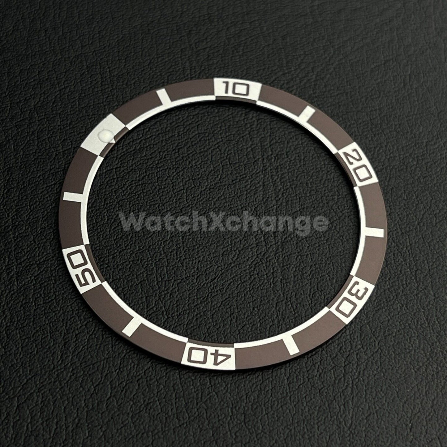 Brown 38mm Flat Aluminium Bezel Insert For Diver Watch Seiko Mod SKX SRPD