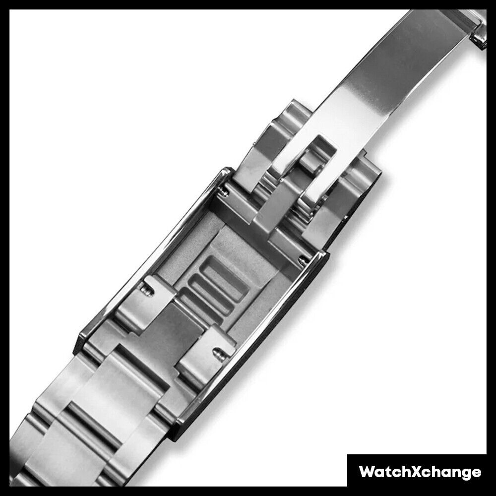 Silver Watch Strap Band Replacement to fit Rolex Submariner, Daytona, GMT 20mm