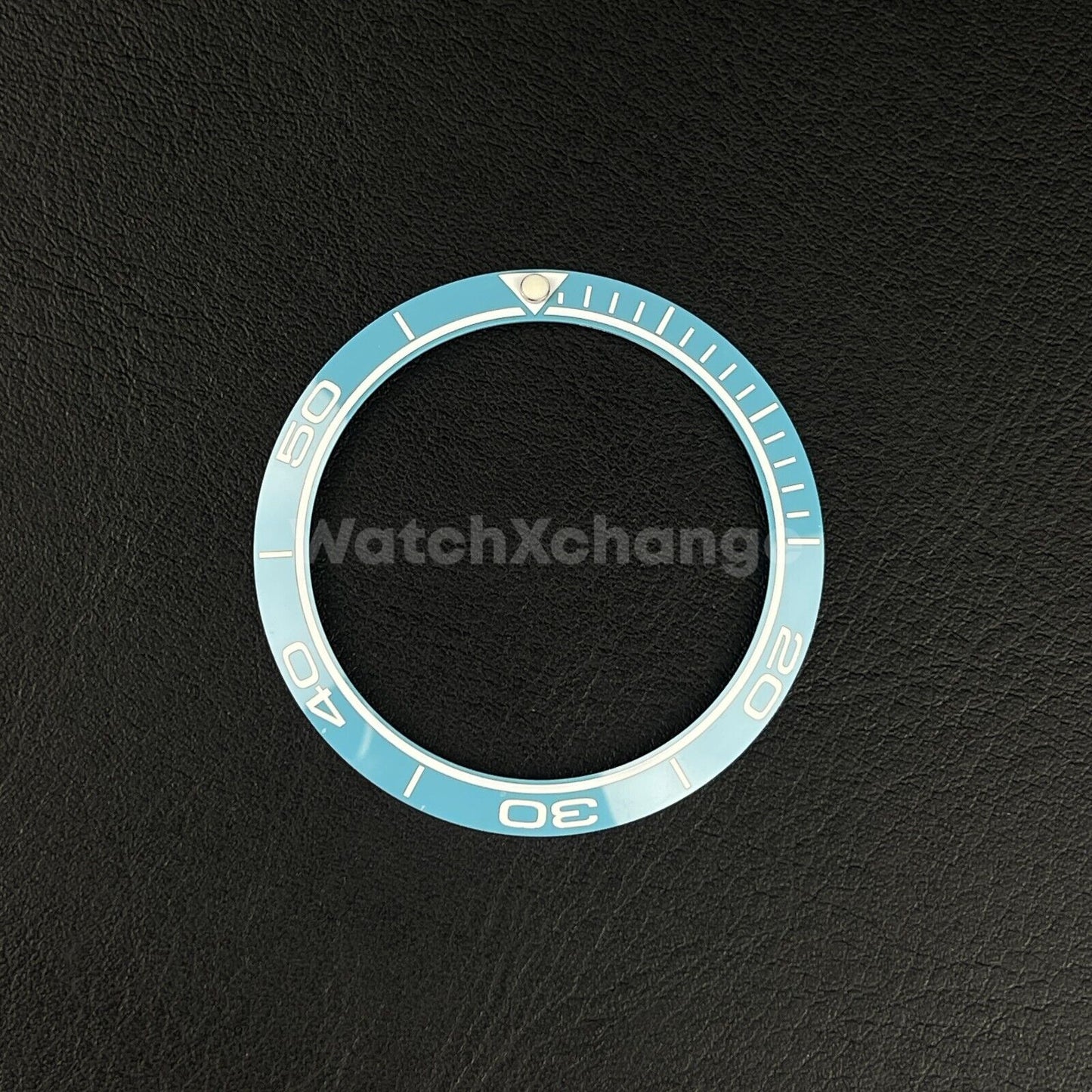 38mm Ceramic Bezel insert Light Sky Blue & White For Rolex Seiko SKX SRPD