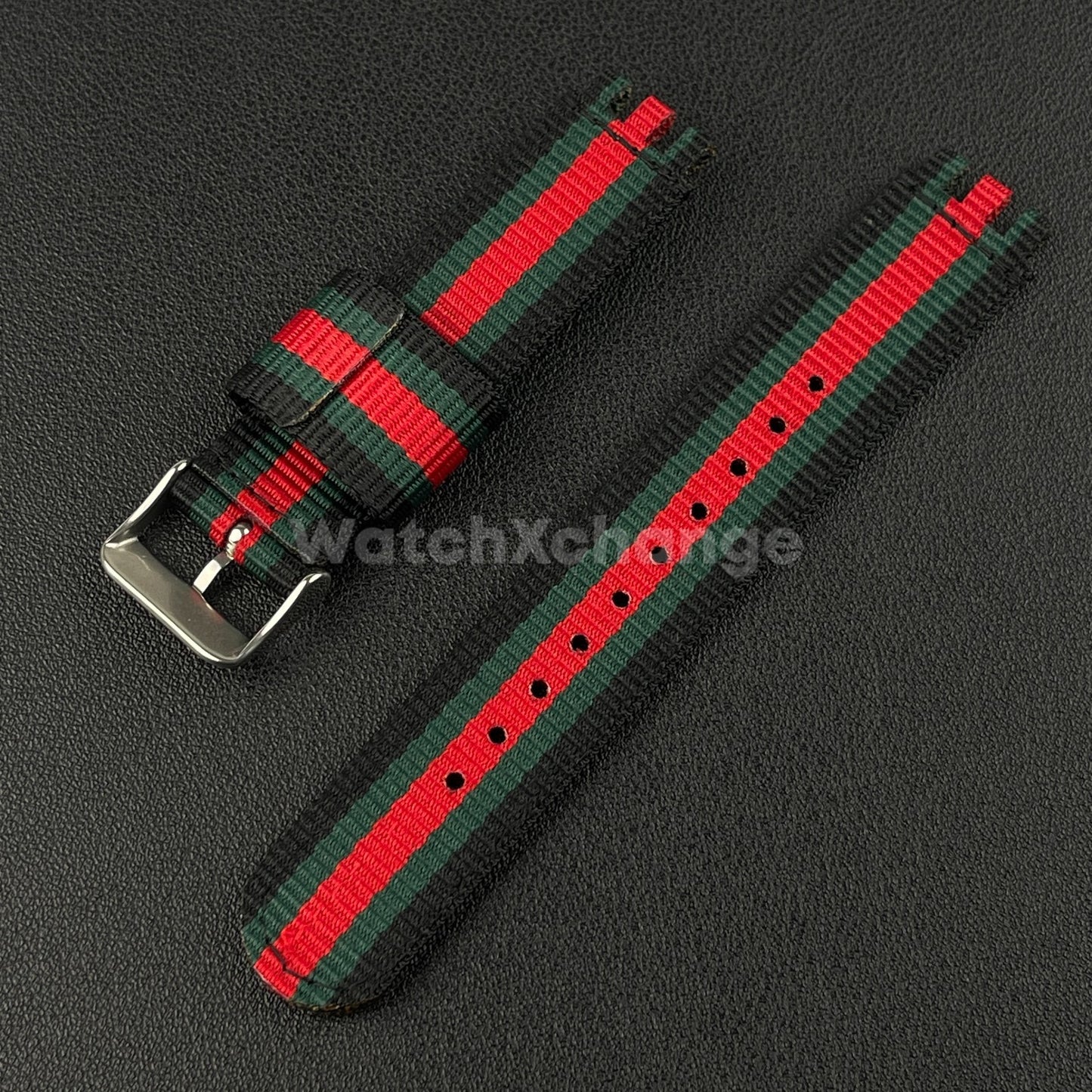 Black Green Red Nylon Strap For Swatch Canvas Watch Band Wristband 17/19/20mm