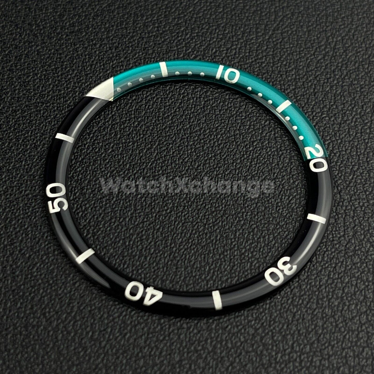 Black & Green 38mm Flat Resin Bezel Insert For Divers Watch Seiko Mod SKX SRPD