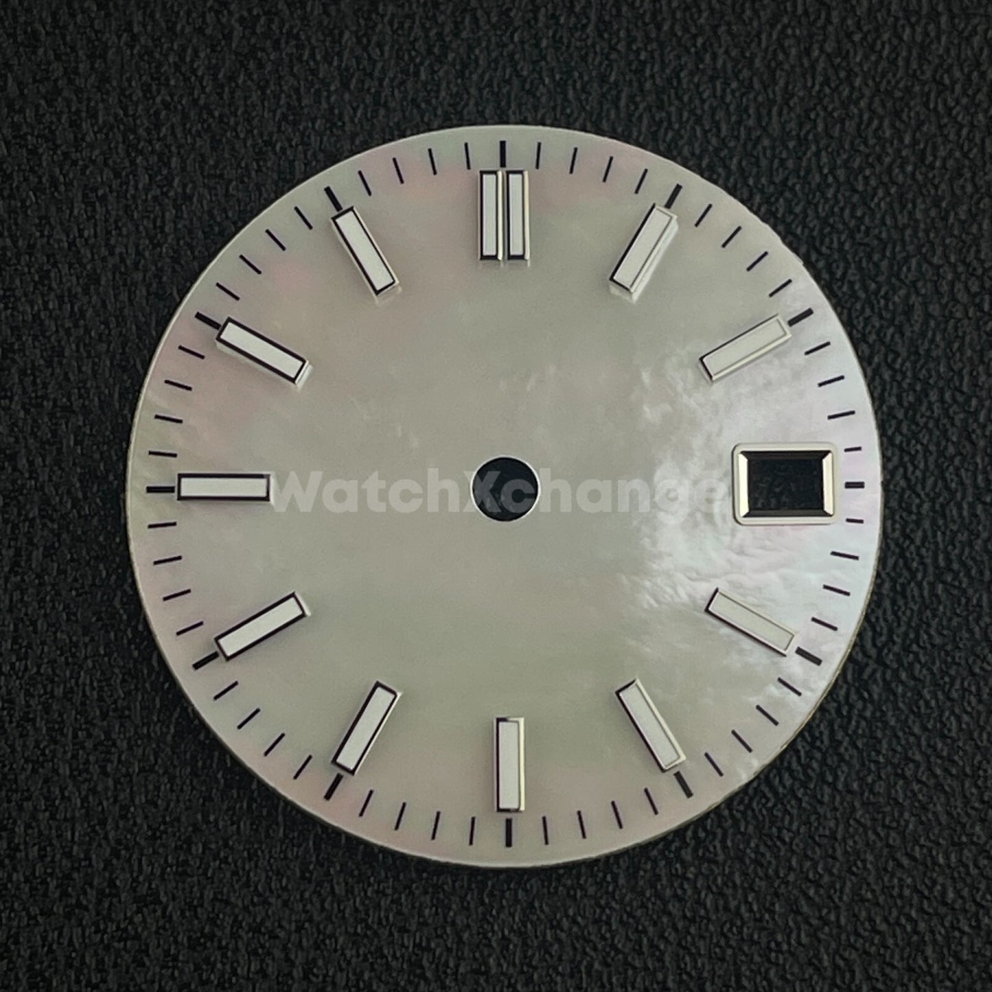 28.5mm White Pearl Shell Texture Watch Dial for SEIKO NH35 NH36 Movement