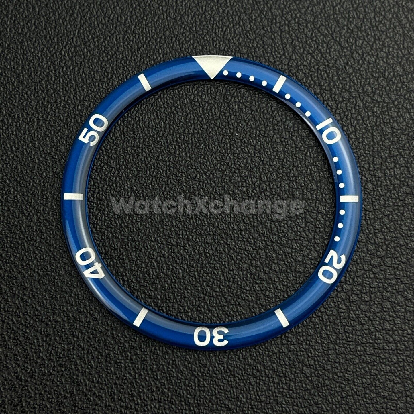 Blue & Silver 38mm Flat Resin Bezel Insert For Divers Watch Seiko Mod SKX SRPD