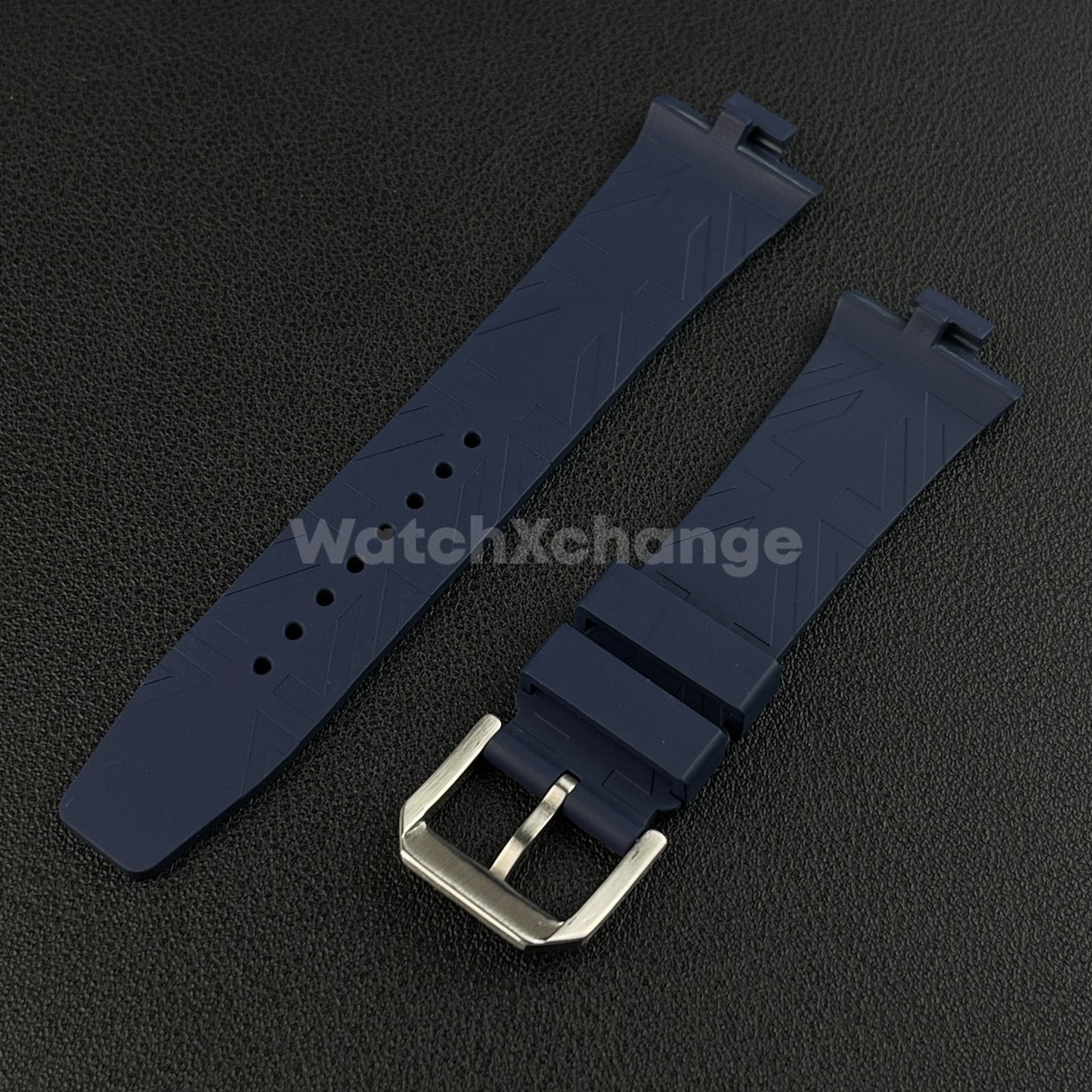 Blue Rubber Watch Strap For Citizen Tsuyosa NJ0150 NJ0151ME NJ01510158 9mm