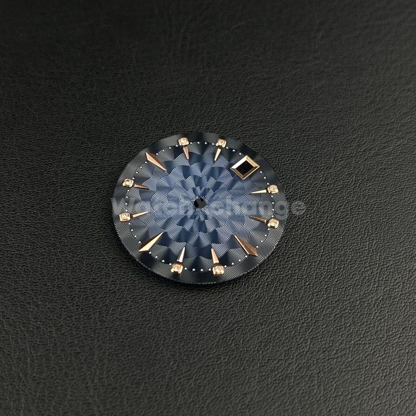 29mm Blue Watch Dial Face Radial Pattern Diamond Scale for NH35/36 Movements