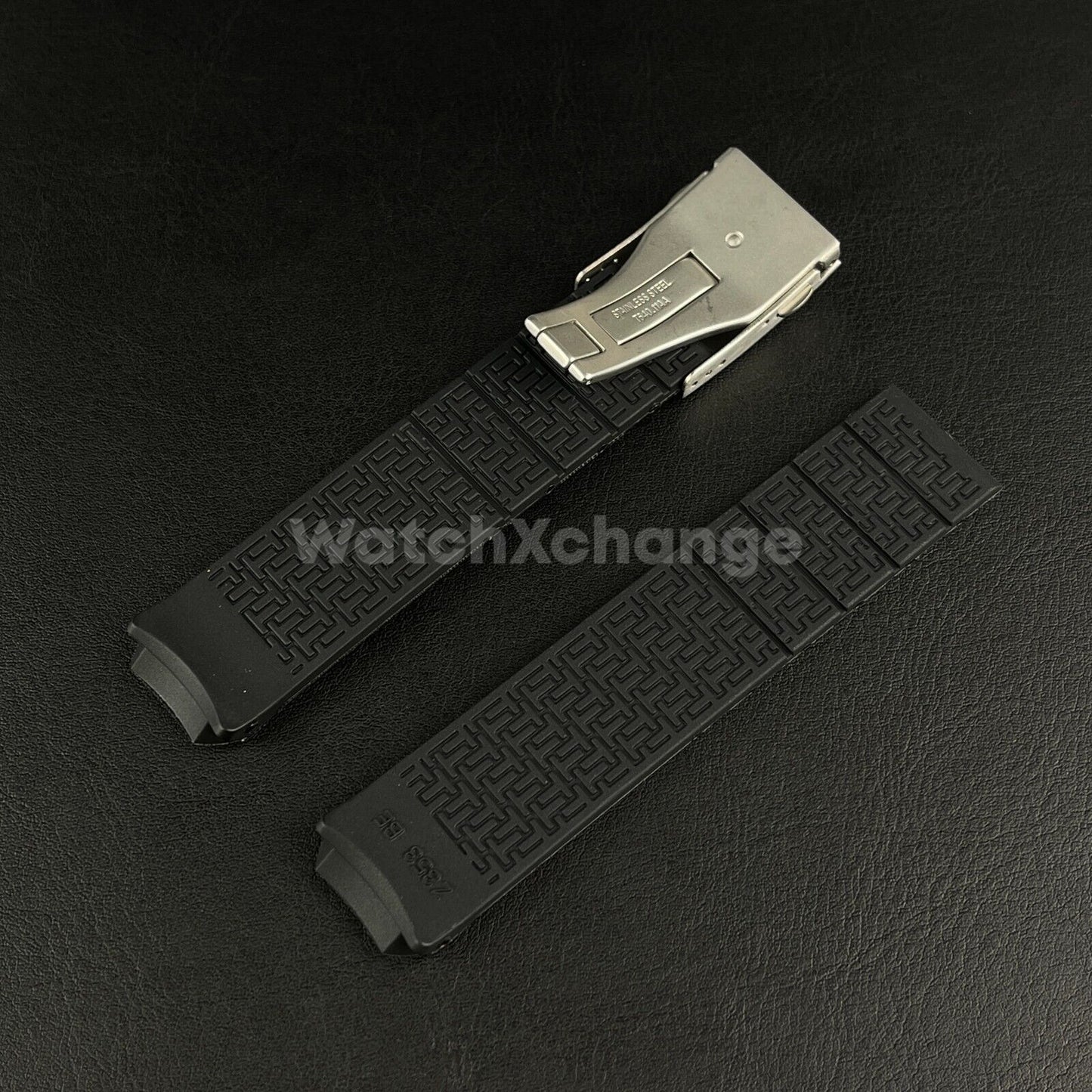 For T-TOUCH Watch TISSOT 20mm Rubber Z353 Strap Band Clasp Buckle Black