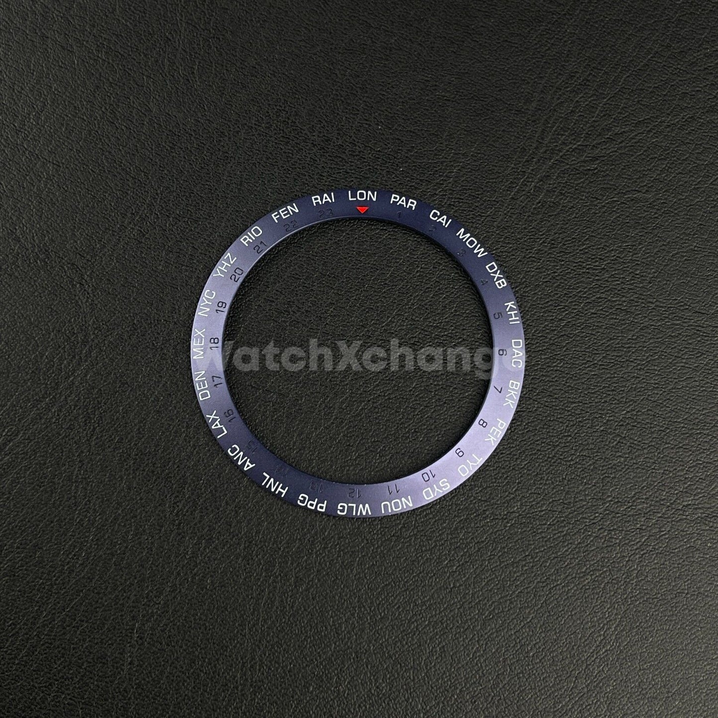 38mm Metal Bezel insert For Divers Watch Rolex GMT Seiko SKX SRPD Blue Timezone