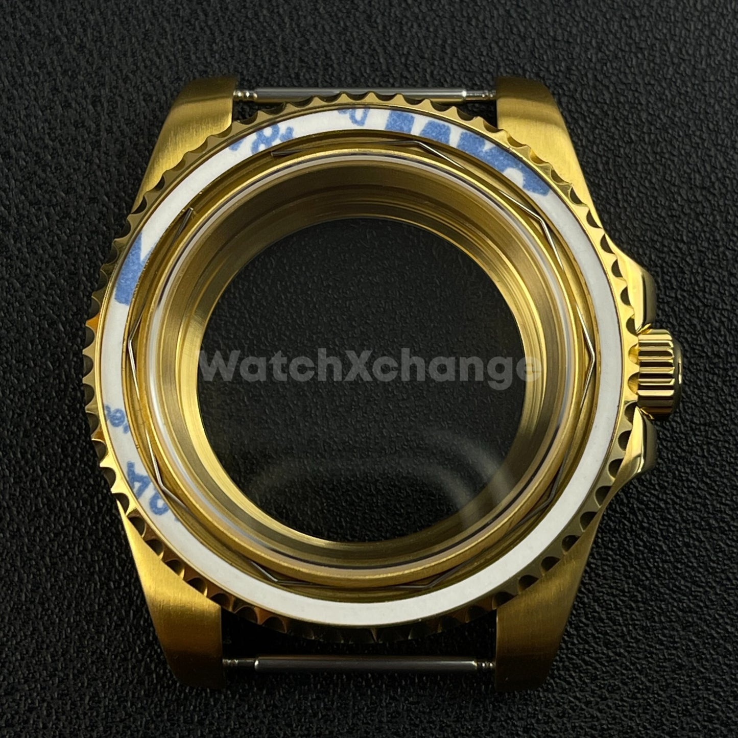 40mm Gold Stainless Steel Divers Watch Case GMT Submariner for NH35 NH36