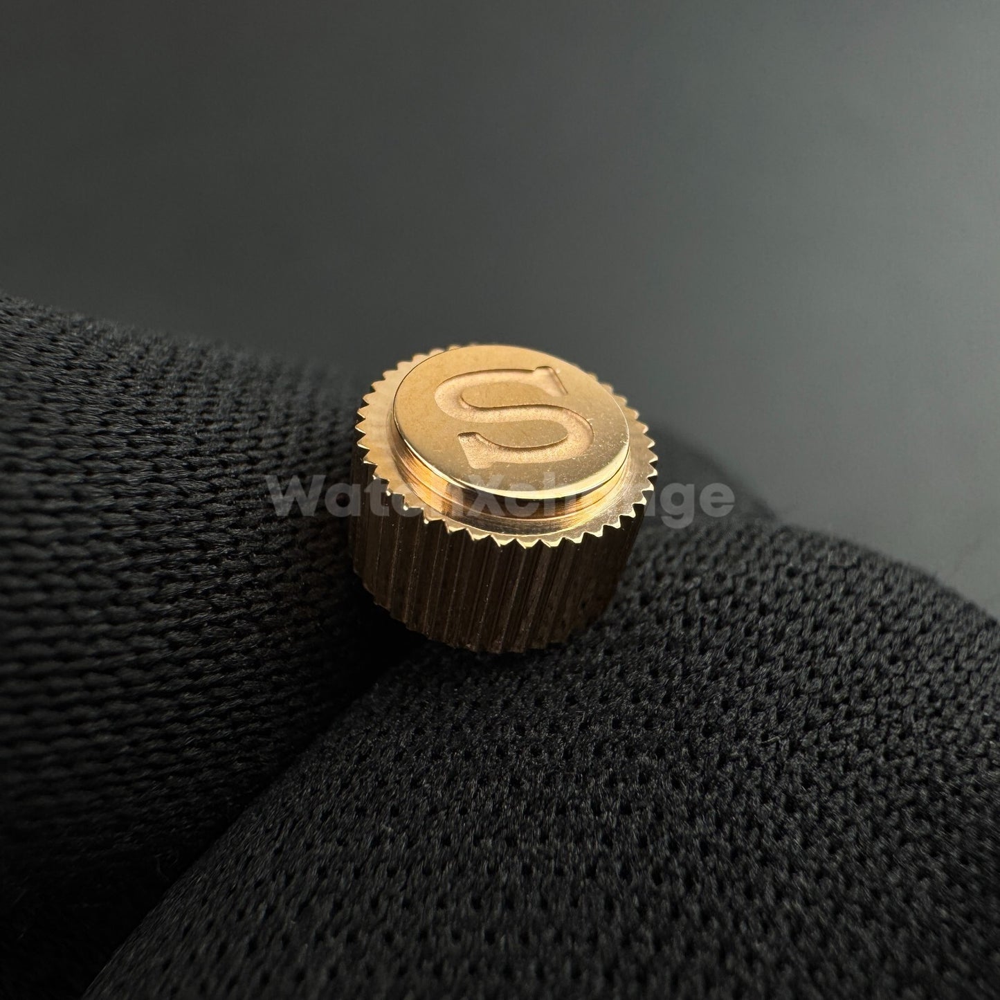 Rose Gold Screw-in Engraved "S" Crown for Seiko SKX007 SKX009 NH35 NH36 SRPD