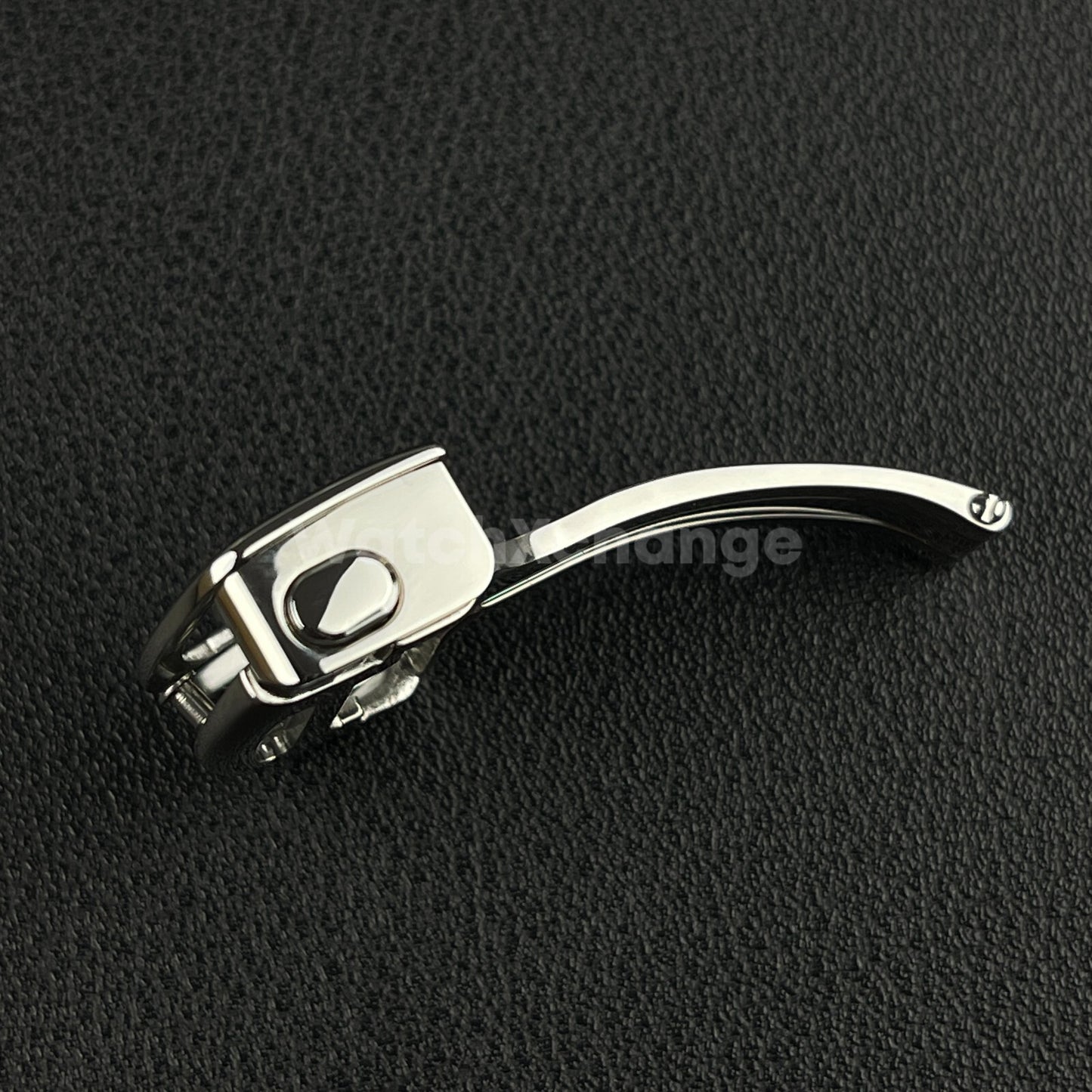 Silver Deployment Watch Clasp For Cartier Watch Strap Stainless Steel 14mm- 18mm