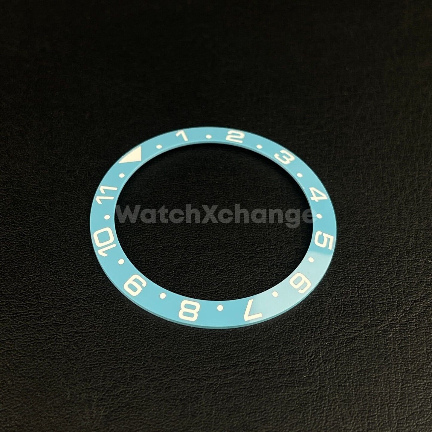 38mm Ceramic Bezel insert Light Sky Blue & White For Rolex Seiko SKX SRPD