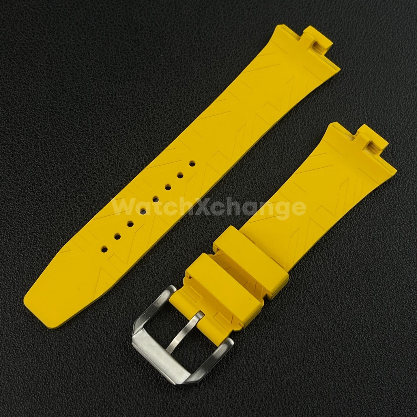 Yellow Rubber Watch Strap For Citizen Tsuyosa NJ0150 NJ0151ME NJ01510158 9mm