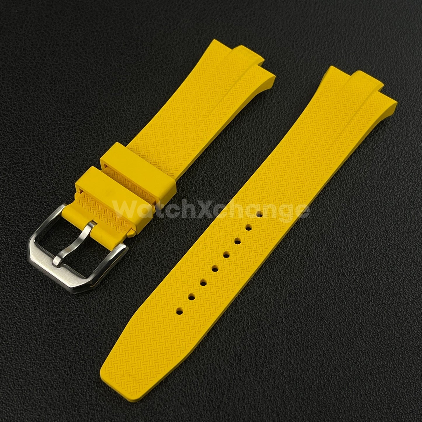 Yellow Rubber Watch Strap For Citizen Tsuyosa NJ0150 NJ0151ME NJ01510158 9mm