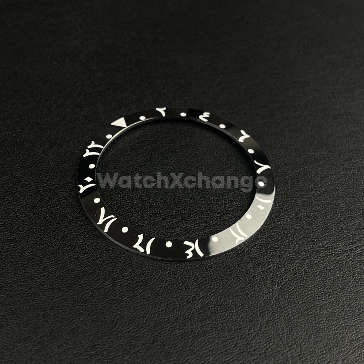 38mm Ceramic Arabic Bezel insert Black White For Rolex Seiko SKX SRPD