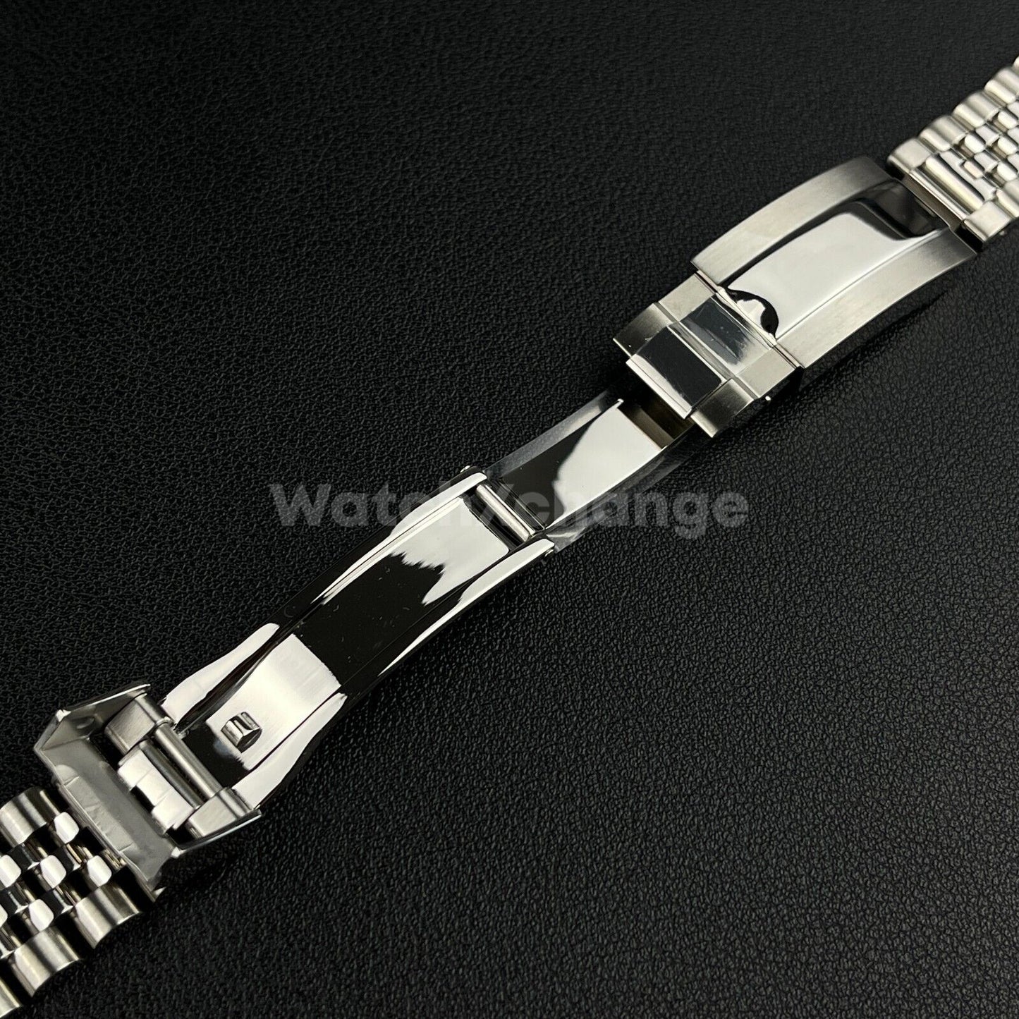 20mm Jubilee Watchband Bracelet With Oyster Deployment Clasp For Rolex Sub GMT
