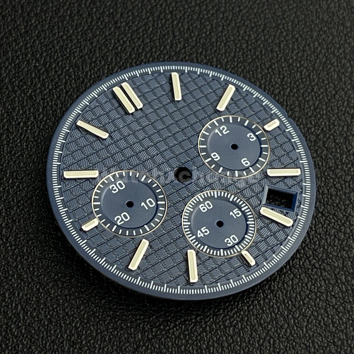 Blue 31.8mm Modified Watch Dial Accessory for VK63 Quartz Movement