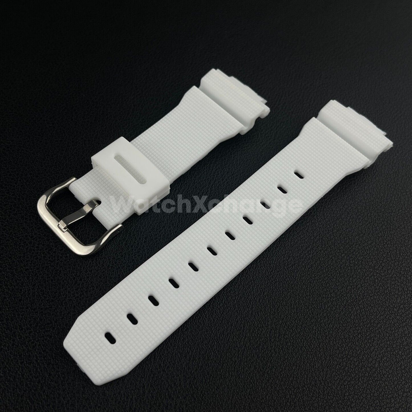 White Watch Strap For G-SHOCK Replacement Rubber Band CASIO GM-2100 GA2100 16mm