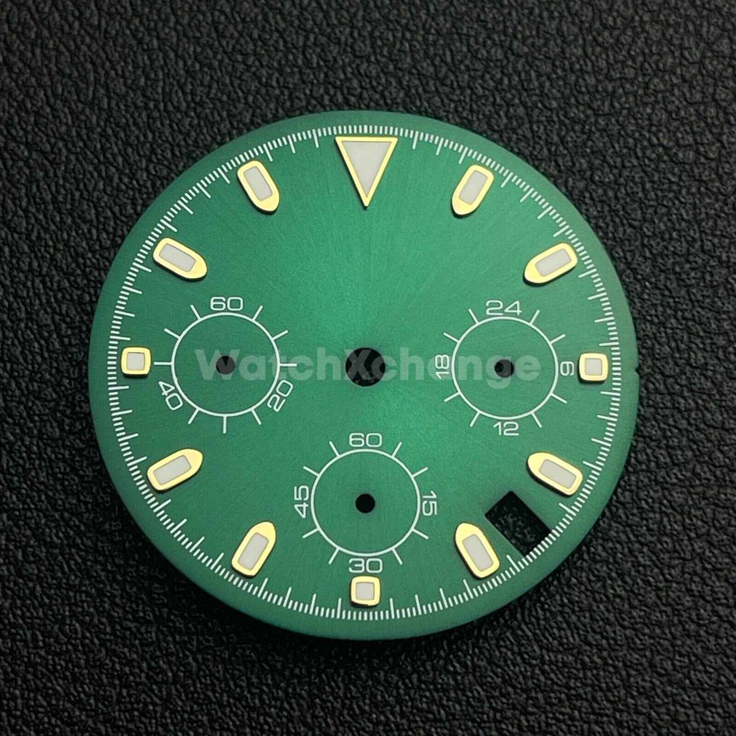 Green 29.5mm Modified Watch Dial Accessory for VK63 Quartz Movement