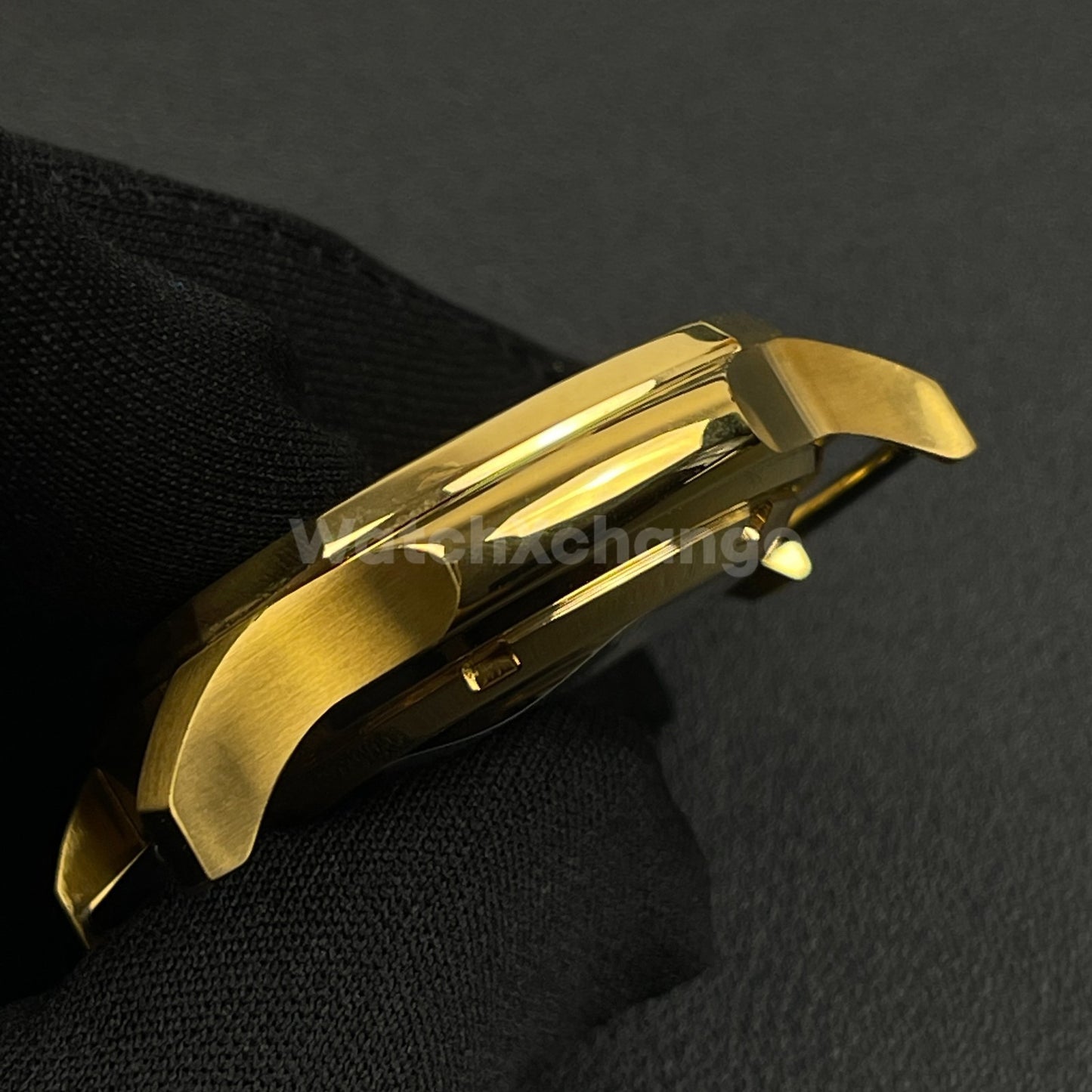 Defective 42mm Gold Stainless Steel Watch Case For NH35 NH36