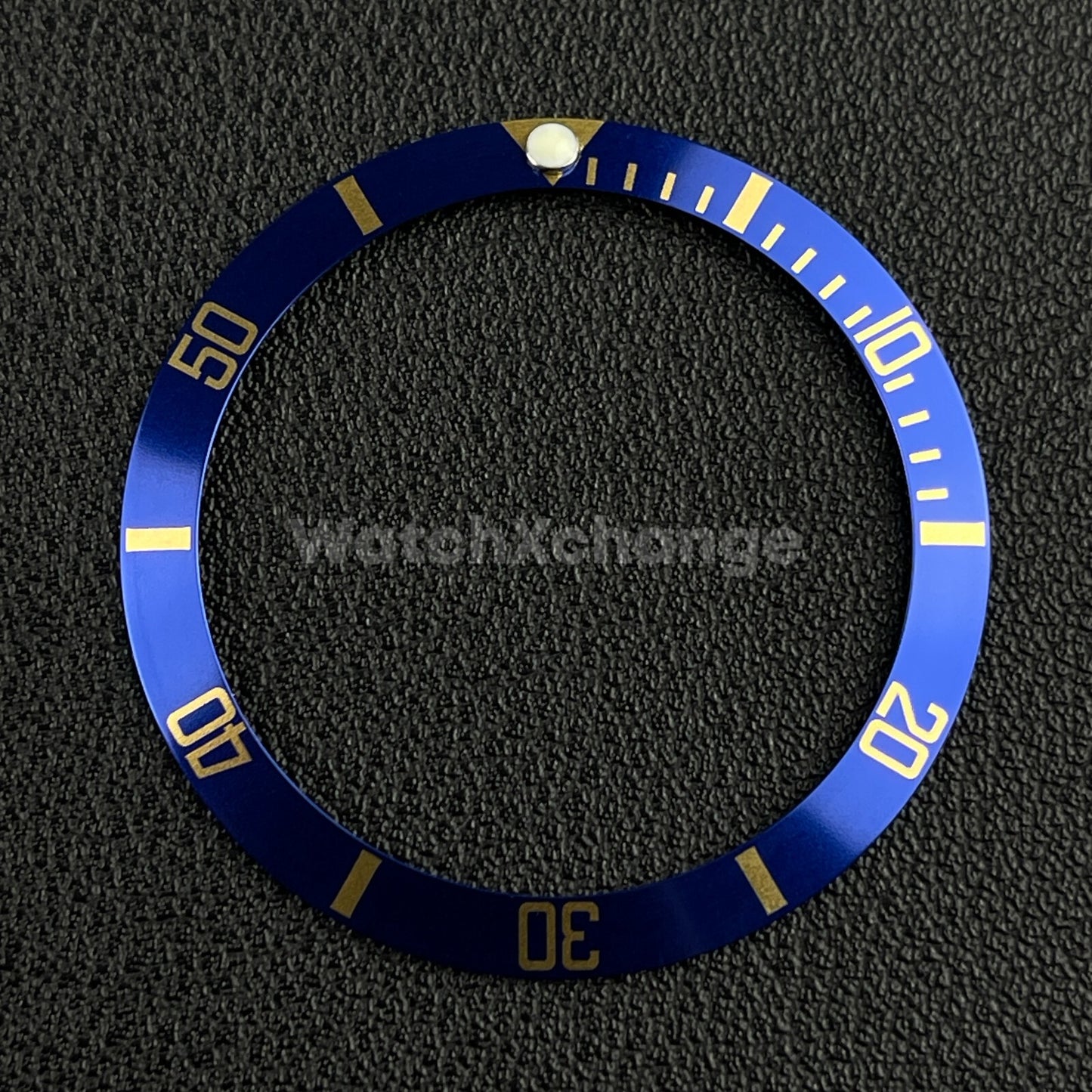 Blue & Gold 37.6mm Aluminium Watch Bezel Insert for Rolex 16610 Seiko
