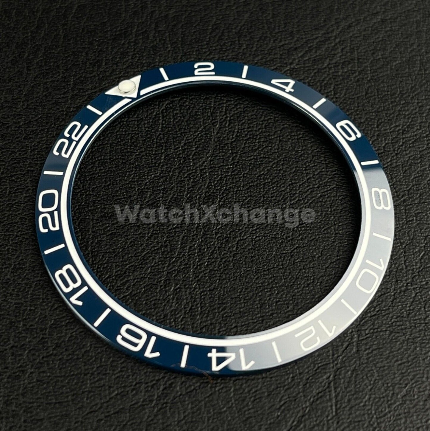Blue Ceramic Bezel Insert 38mm GMT For Rolex Seiko SKX007 SKX009 SRPD Sloped